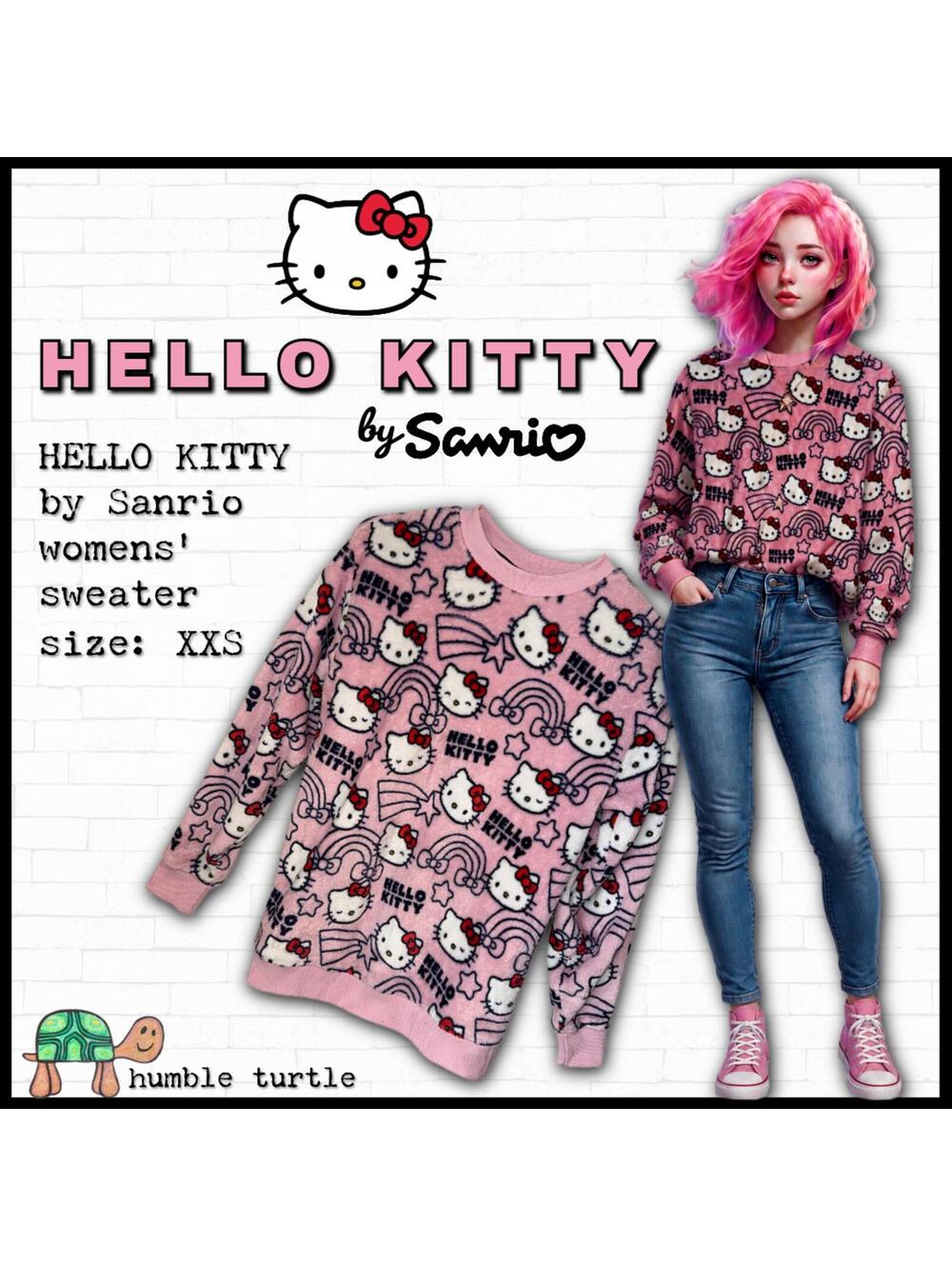 Sanrio Hello Kitty Womens' Pink Sweatshirt